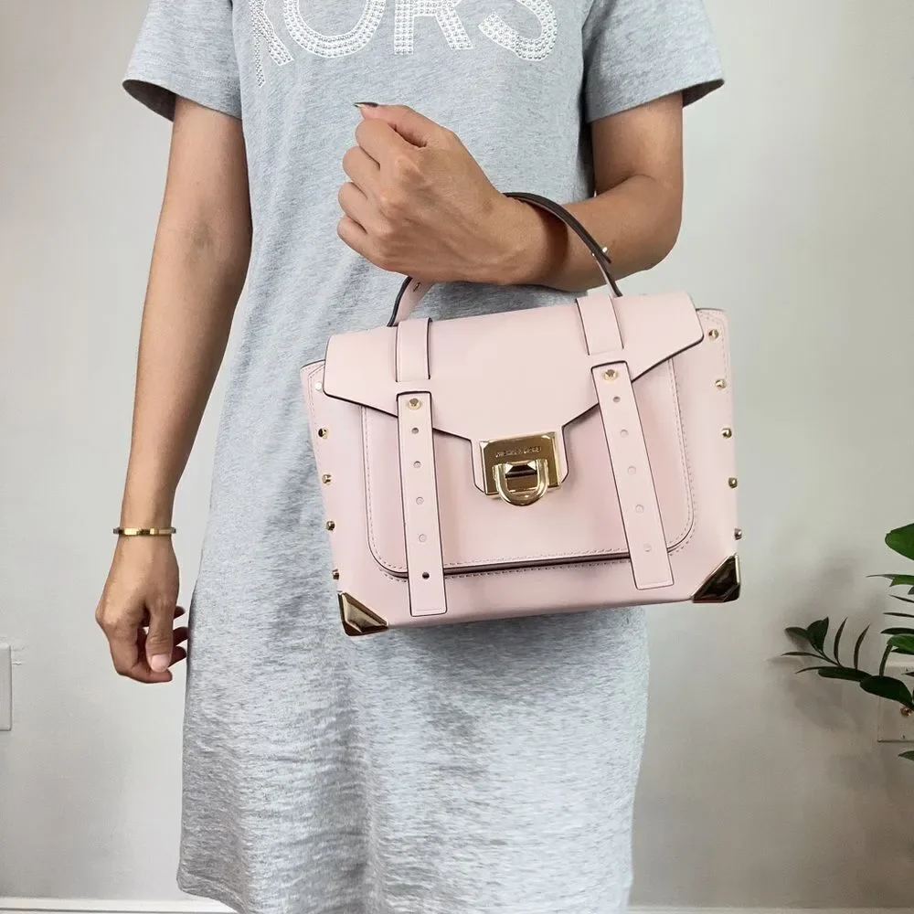 NWT MICHAEL KORS Manhattan‎ Medium Leather Satchel Bag